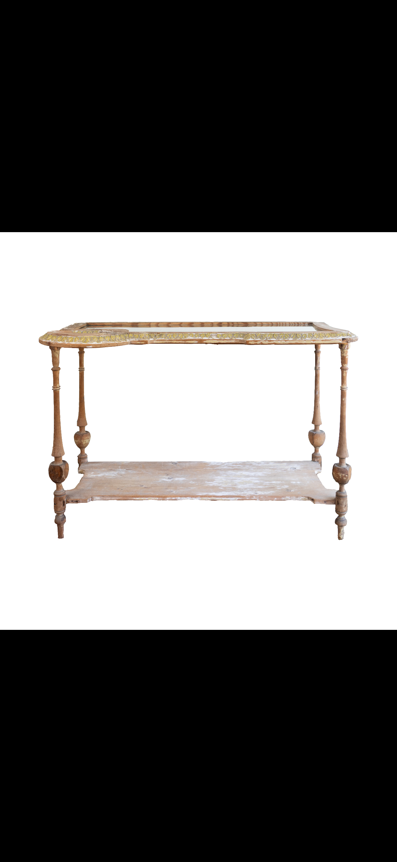 Rustic antique French console/entry table