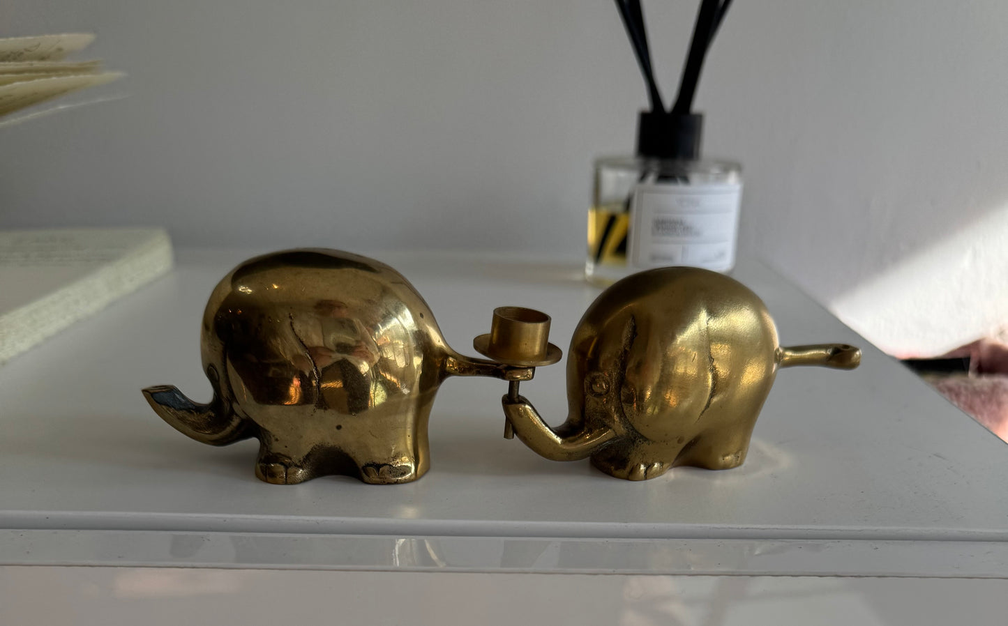 Brass elephants