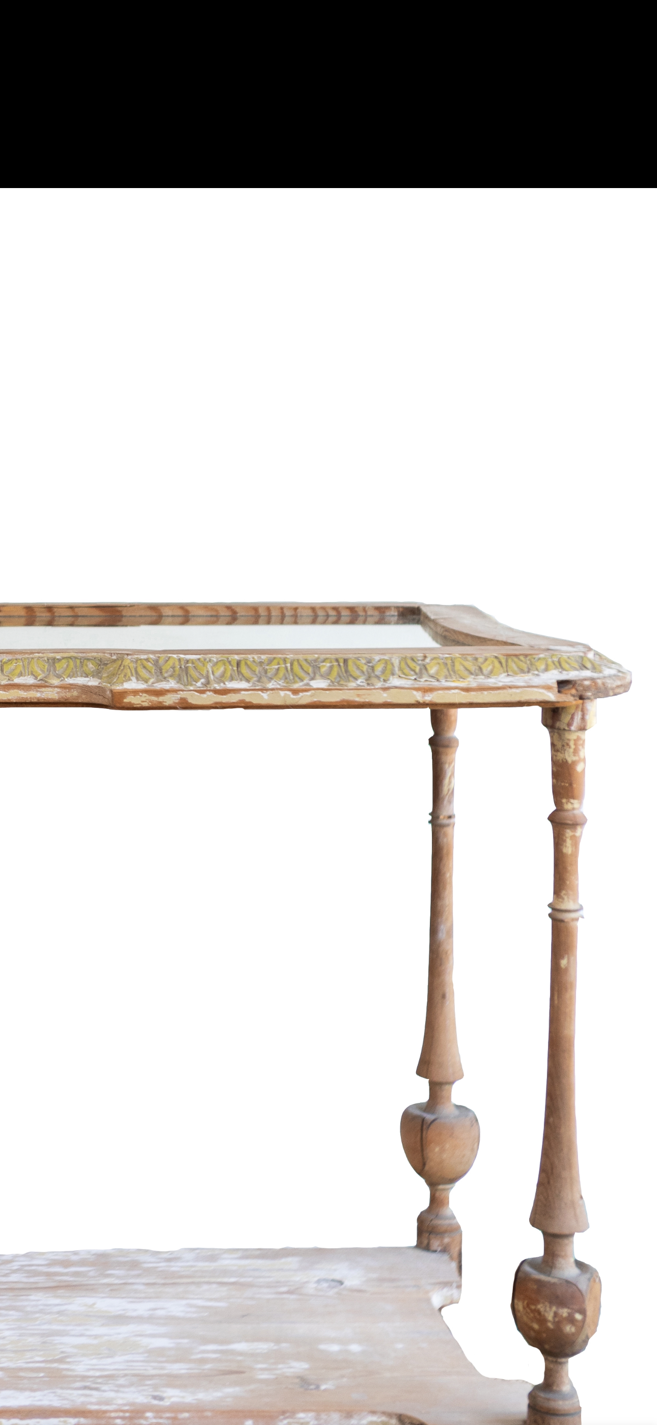 Rustic antique French console/entry table