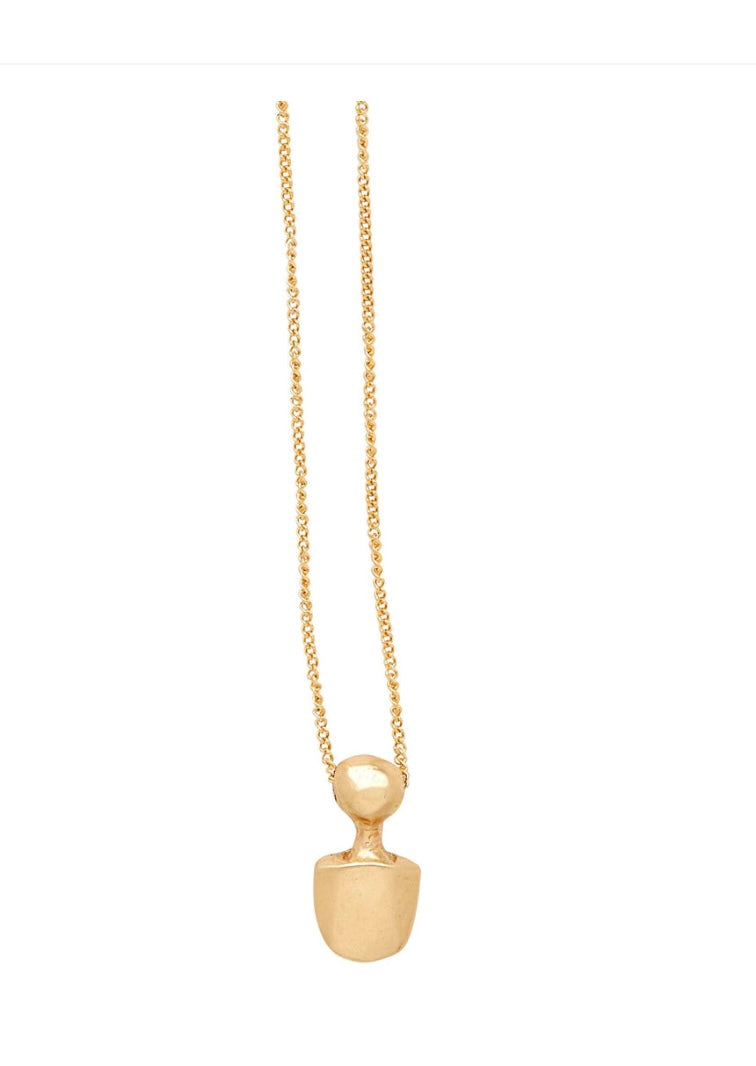 JULIE COHN petite amulet bronze necklace